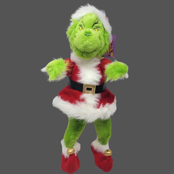 How the Grinch Stole Christmas Bendable Plush 16" circa 2000 HTF NWT - Picture 1 of 9